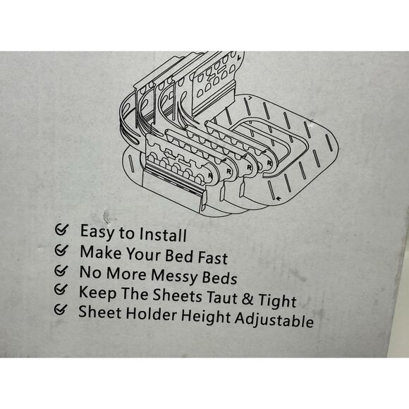 Sheet Tighteners & Bed Sheet Holders - Heavy Duty Mattress Corners to Hold Sheet - Picture 9 of 13